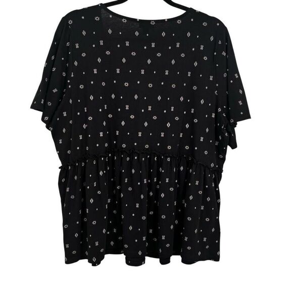 Torrid Vintage Cotton Jersey V-Neck Relaxed Tie Front Top Size Large NWT - Picture 7 of 12